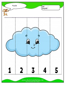 Çocuklar İçin Puzzle Çalışma Sayfaları
